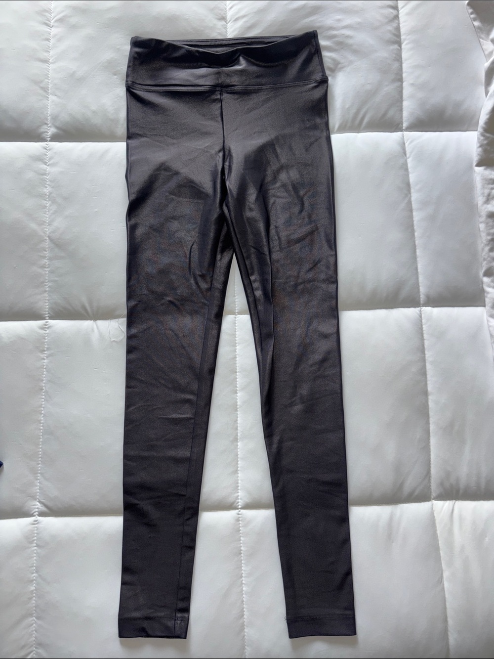 Koral High-Waist Black Shiny Leggings